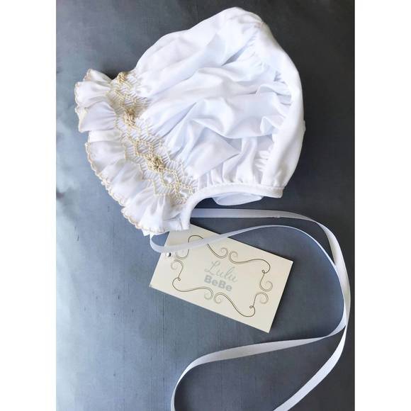 LULU BEBE Other - NEW LULU BEBE emmie bonnet in white